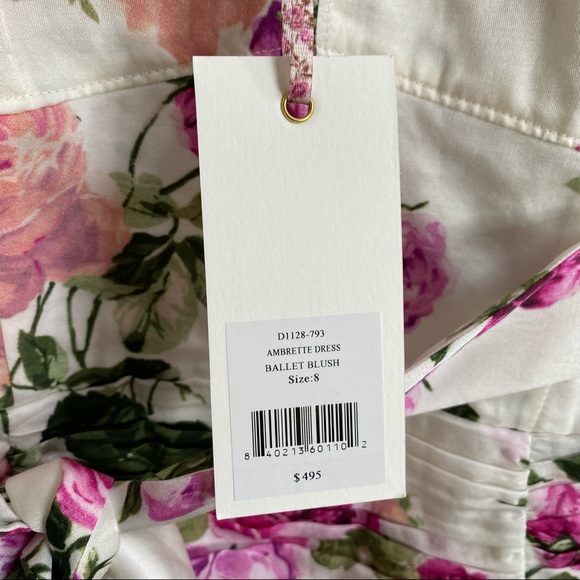 LoveShackFancy Ballet Blush Ambrette Floral Minidress - Picture 15 of 15